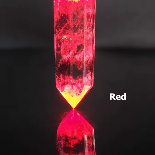 Glow In The Dark Clear Quartz Leather Rechargeable Pendant