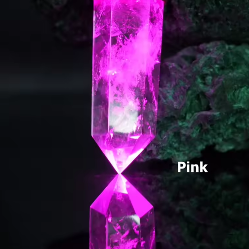 Glow In The Dark Clear Quartz Leather Rechargeable Pendant