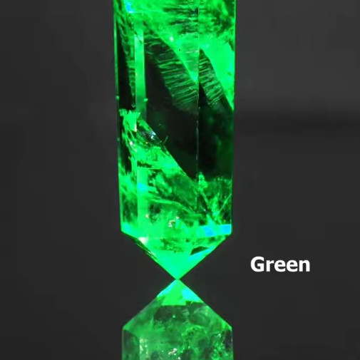 Glow In The Dark Clear Quartz Leather Rechargeable Pendant