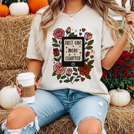 Just One More Chapter Kindle T-Shirt