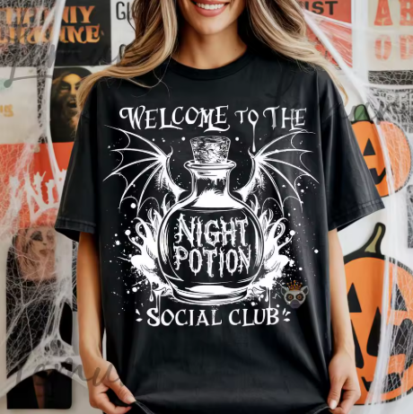 Welcome To The Night Potion Social Club T-Shirt