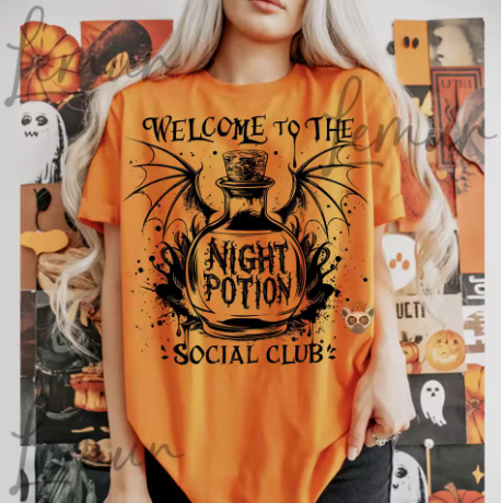 Welcome To The Night Potion Social Club T-Shirt