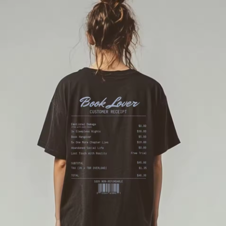 Book Receipt T-Shirt