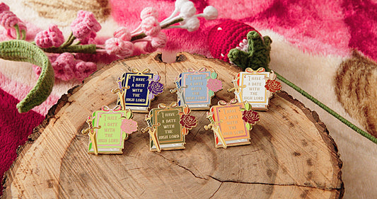 "I Have A Date With The High Lord" ACOTAR Enamel Pins and Set-  Bookish Fairycore Cottagecore Pinstory Original Enamel Pins