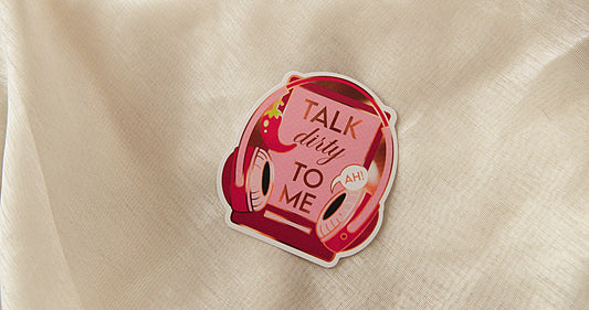 "Talk Dirty to Me" Bookish Sticker -  Bookish Fairycore Cottagecore Pinstory Original Bookish Sticker