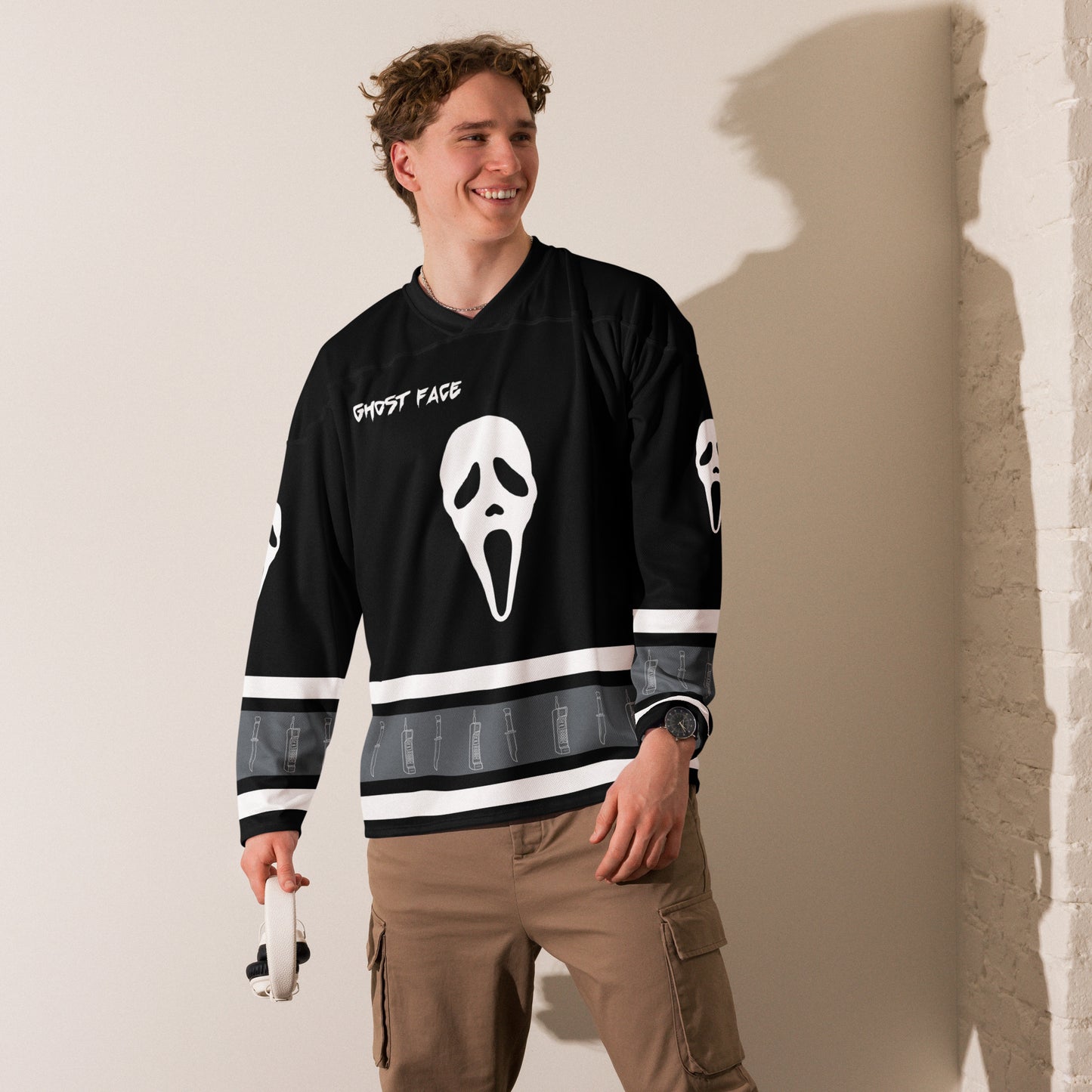 Ghostface Unisex Recycled hockey fan jersey