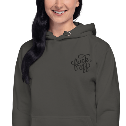 Fuck Off Embroidered Hoodie
