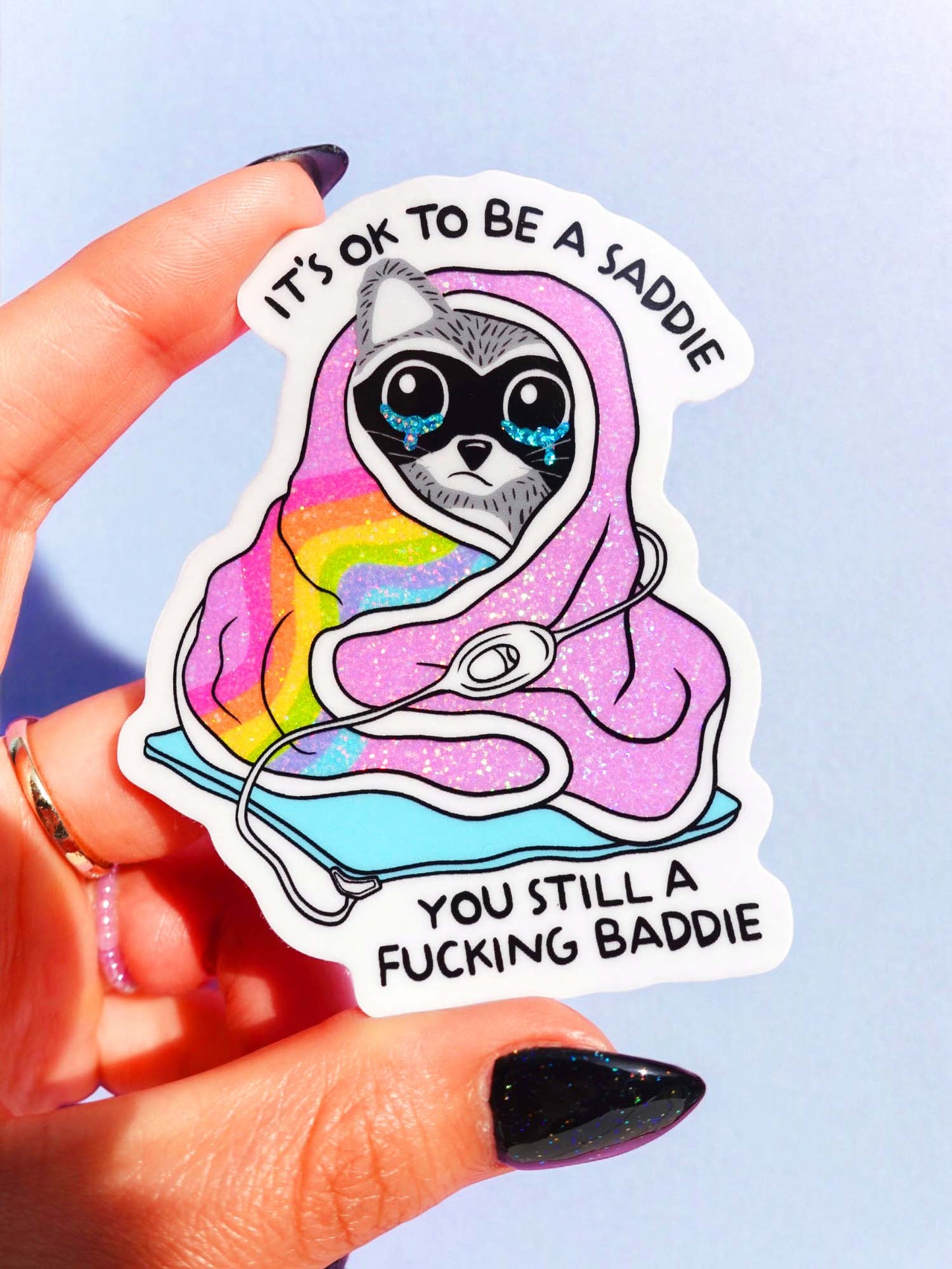 Funny Mental Health Sticker Pack –  Holographic Waterproof Vinyl Decals – Discounted Bundle of Anxiety, Therapy & Trauma Humor