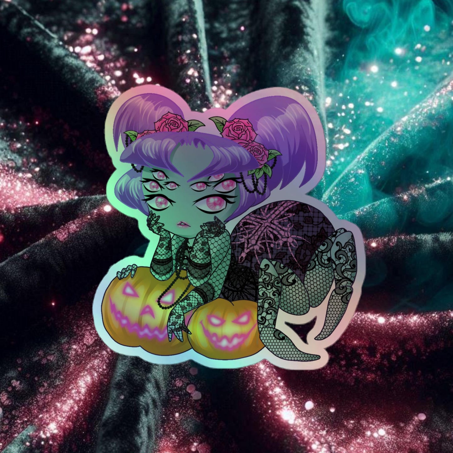 Lacey The Spider Holographic stickers