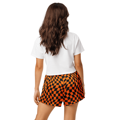 October Tiles Checkered Silky Pajama Shorts