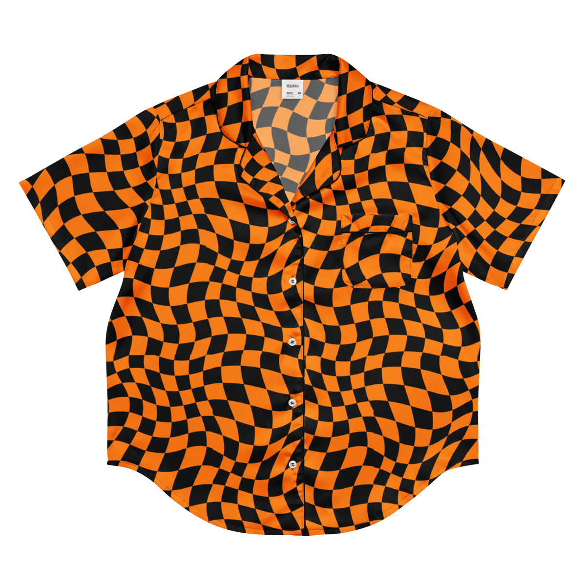 October Tiles Checkered Silky Pajama Top