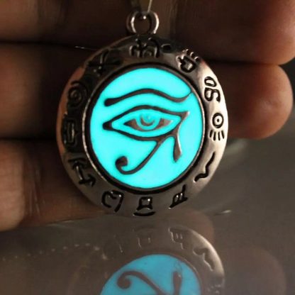 Glow in the Dark Ancient Egyptian Eye of Horus Necklace