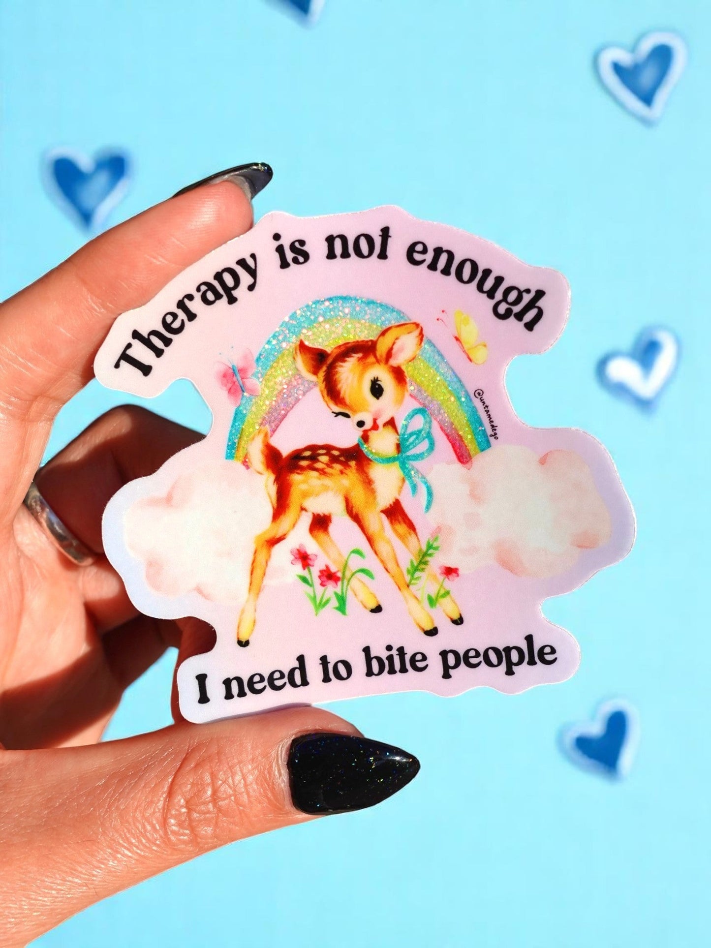 Funny Mental Health Sticker Pack –  Holographic Waterproof Vinyl Decals – Discounted Bundle of Anxiety, Therapy & Trauma Humor