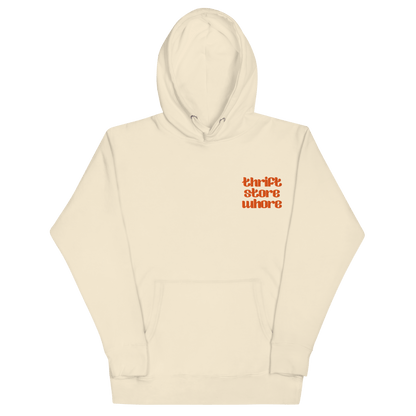 Thrift Store Whore Embroidered Hoodie