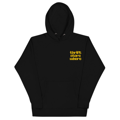 Thrift Store Whore Embroidered Hoodie