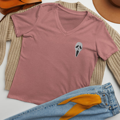 Ghostface Women’s relaxed v-neck t-shirt